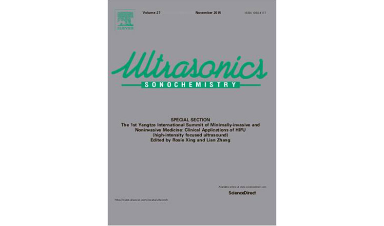 《微無創醫學雜志》(JMINIM)——《超聲化學》(Ultrasonics Sonochemistry)雜志特刊成功發行